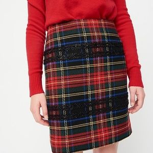 Mini Skirt in Lurex Stewart tartan - Worn Once